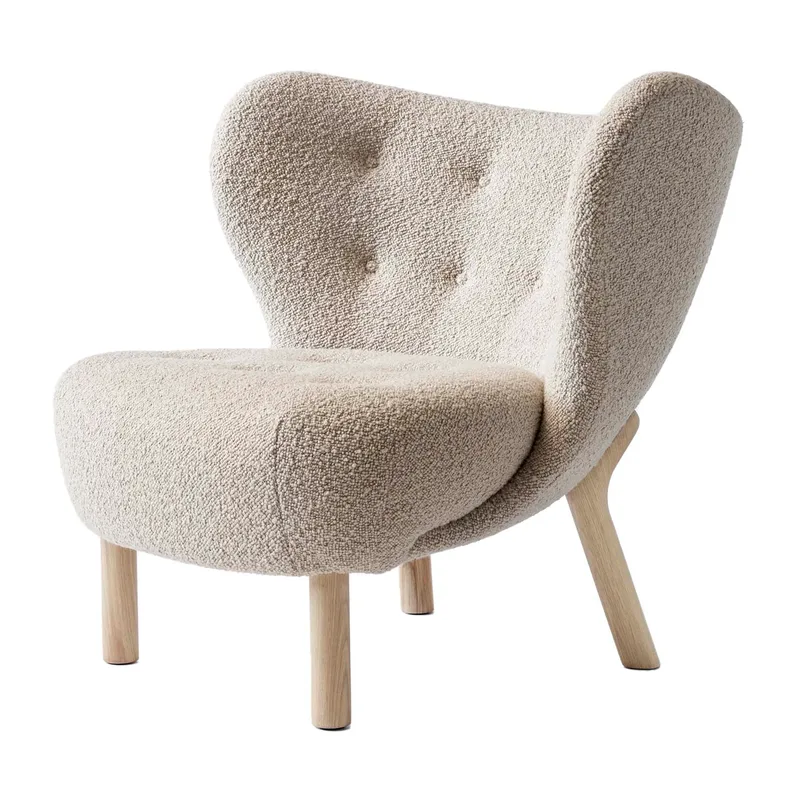 Little Petra VB1 Sessel Eiche weiß geölt-Karakorum från &Tradition – produktbild