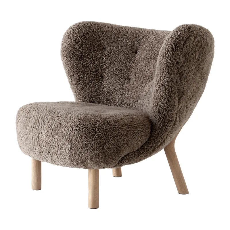 Little Petra VB1 Sessel Eiche weiß geölt-Sahara från &Tradition – produktbild