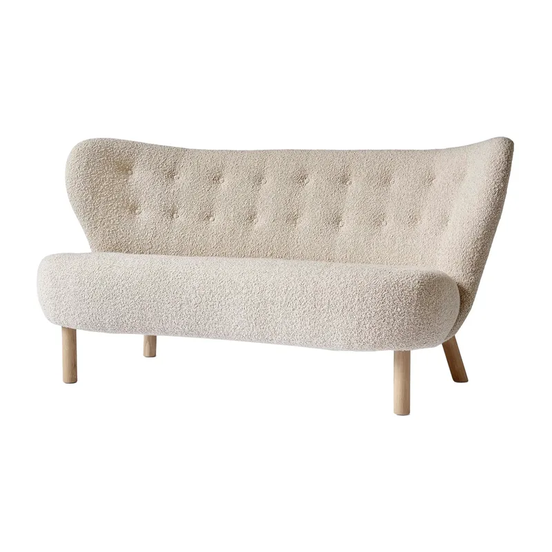 Little Petra VB2 Sofa Eiche weiß geölt-Karakorum von &Tradition – Produktfoto