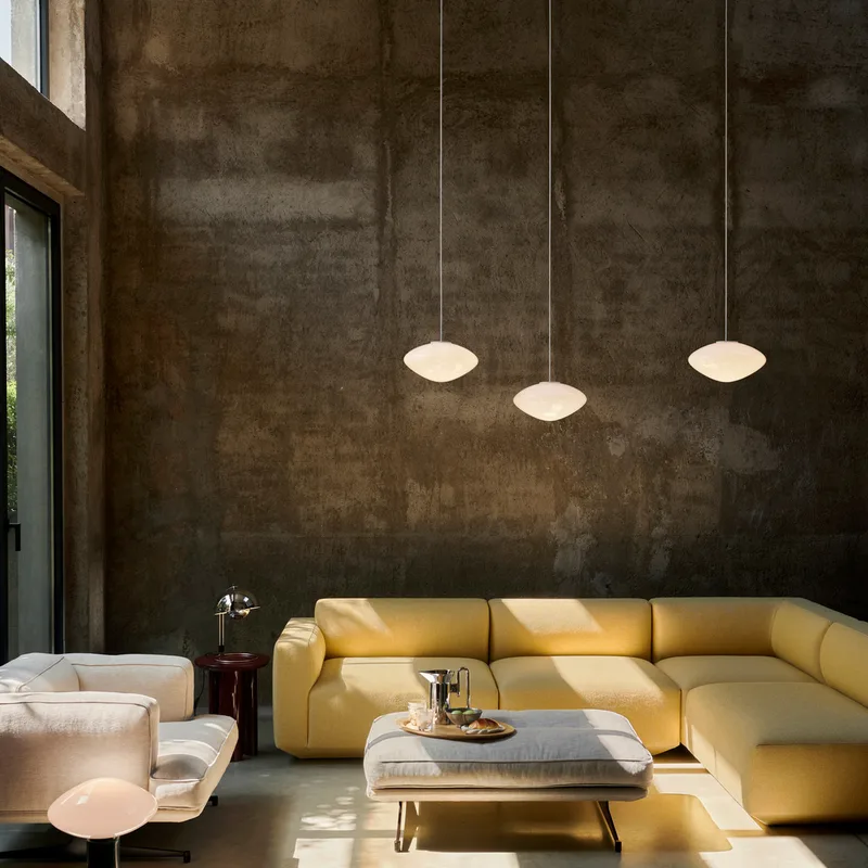 Mist AP15 hanglamp mat wit - &Tradition Mist All The Way To Paris - Woonkamer - Designer - Glas - 1 lamp de &Tradition – photo du produit