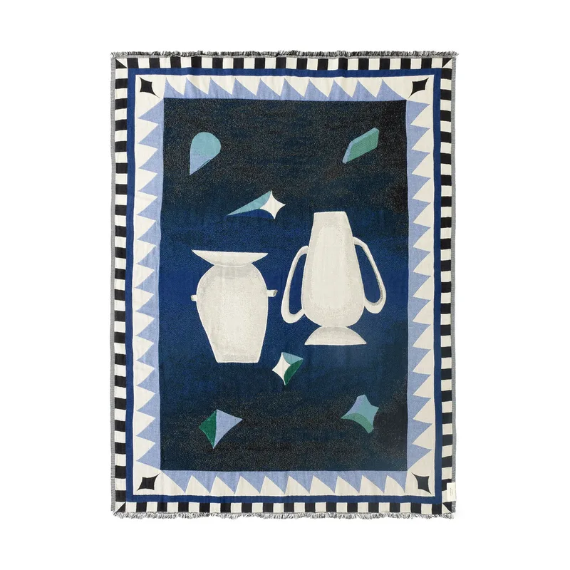 Momento JH46 Decke 180x130 cm Midnight Blue by &Tradition – product photo
