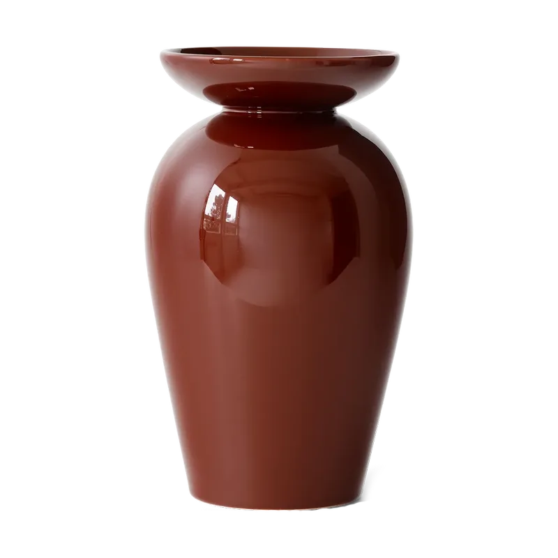 Momento JH47 Vase 24 cm Red brown by &Tradition – product photo
