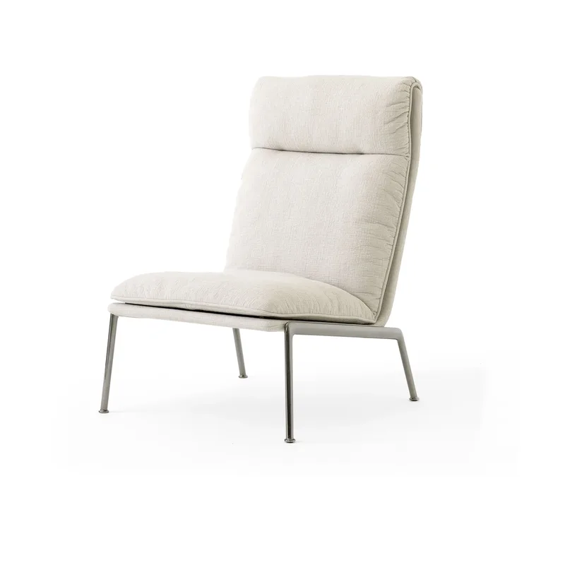 Muno LN16 High back Lounge-Sessel Dark chrome-Cifrado 0221 van &Tradition – productfoto