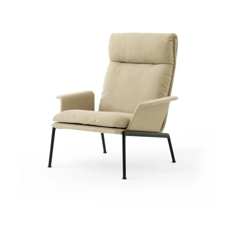 Muno LN17 High back Lounge-Sessel Warm black-Clay 0007 by &Tradition – product photo