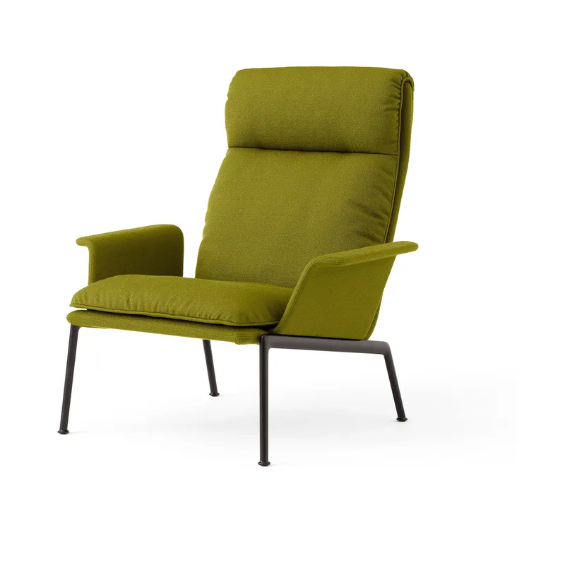 Muno LN17 High back Lounge-Sessel Warm black-Vidar 0956 från &Tradition – produktbild