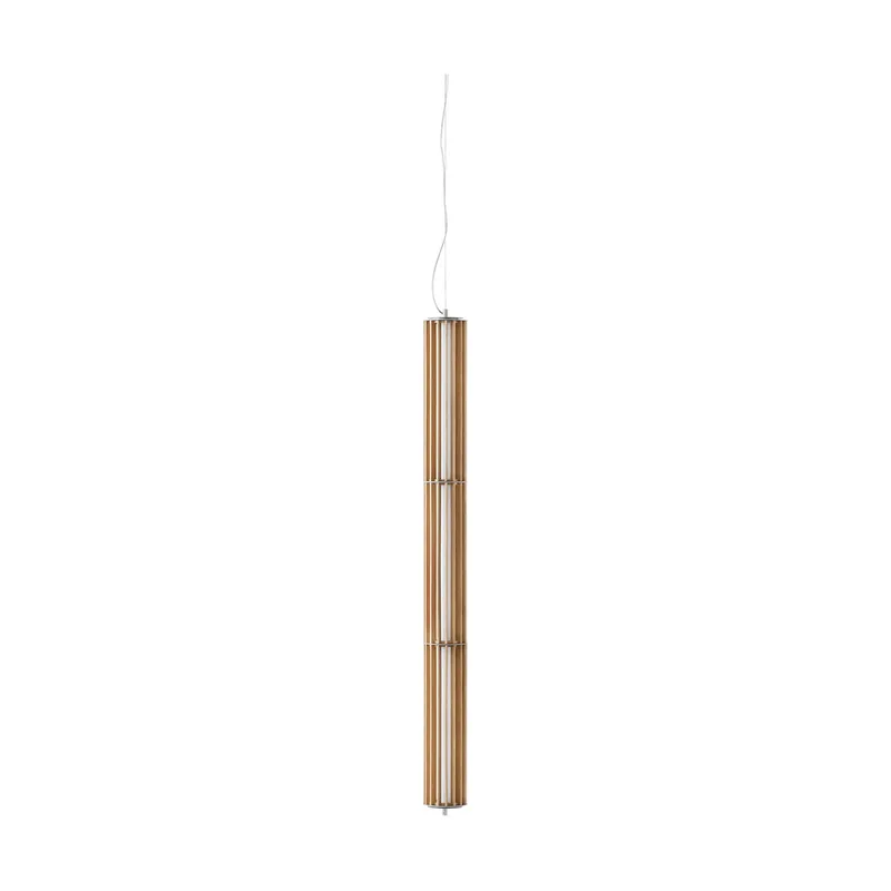 Numbra TY1 Pendelleuchte Lackierte Eiche-getrommeltes Aluminium by &Tradition – product photo