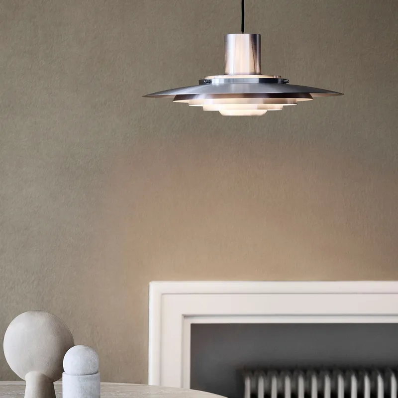 P376 hanglamp KF1 Aluminium - &Tradition P376 KF1 - Woonkamer - Designer - Metaal - 1 lamp von &Tradition – Produktfoto