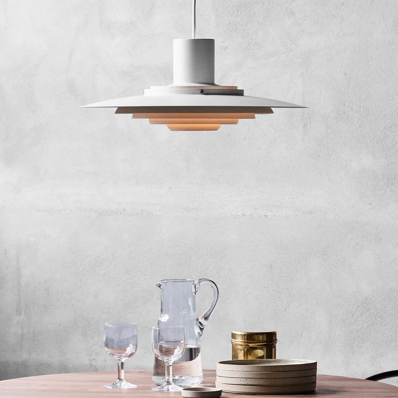 P376 Hanglamp KF1 Mat Wit - &Tradition P376 KF1 - Woonkamer - Designer - Metaal - 1 lamp von &Tradition – Produktfoto