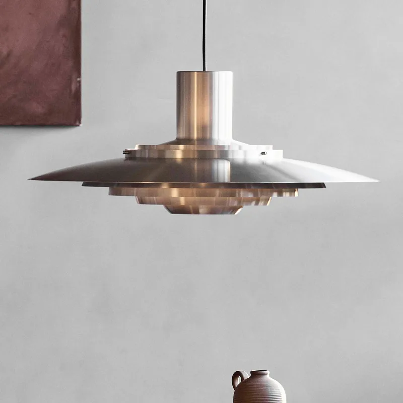 P376 hanglamp KF2 Aluminium - &Tradition P376 KF2 - Woonkamer - Designer - Metaal - 1 lamp von &Tradition – Produktfoto
