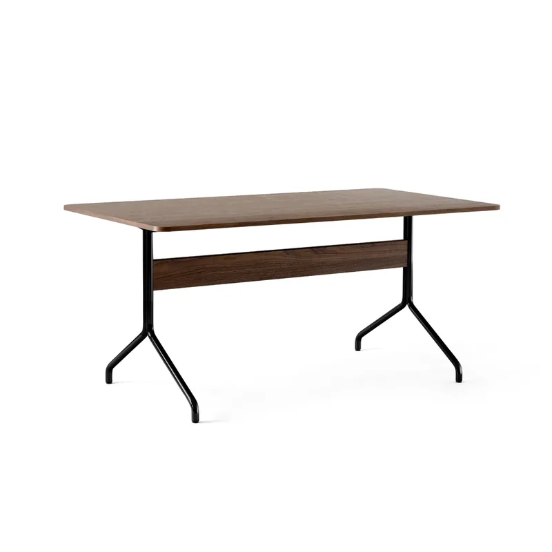 Pavilion dining table AV18 160 x 90cm Walnut-black Frame von &Tradition – Produktfoto