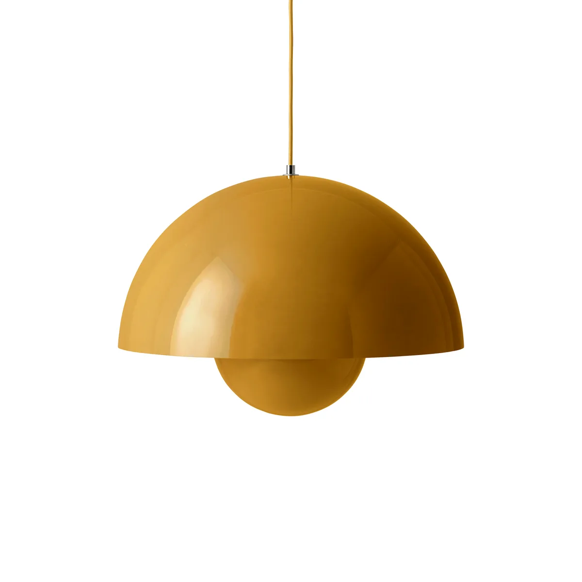 Pendelleuchte FlowerPot - Gelb - lackiertes Aluminium - Designer Verner Panton från &Tradition – produktbild