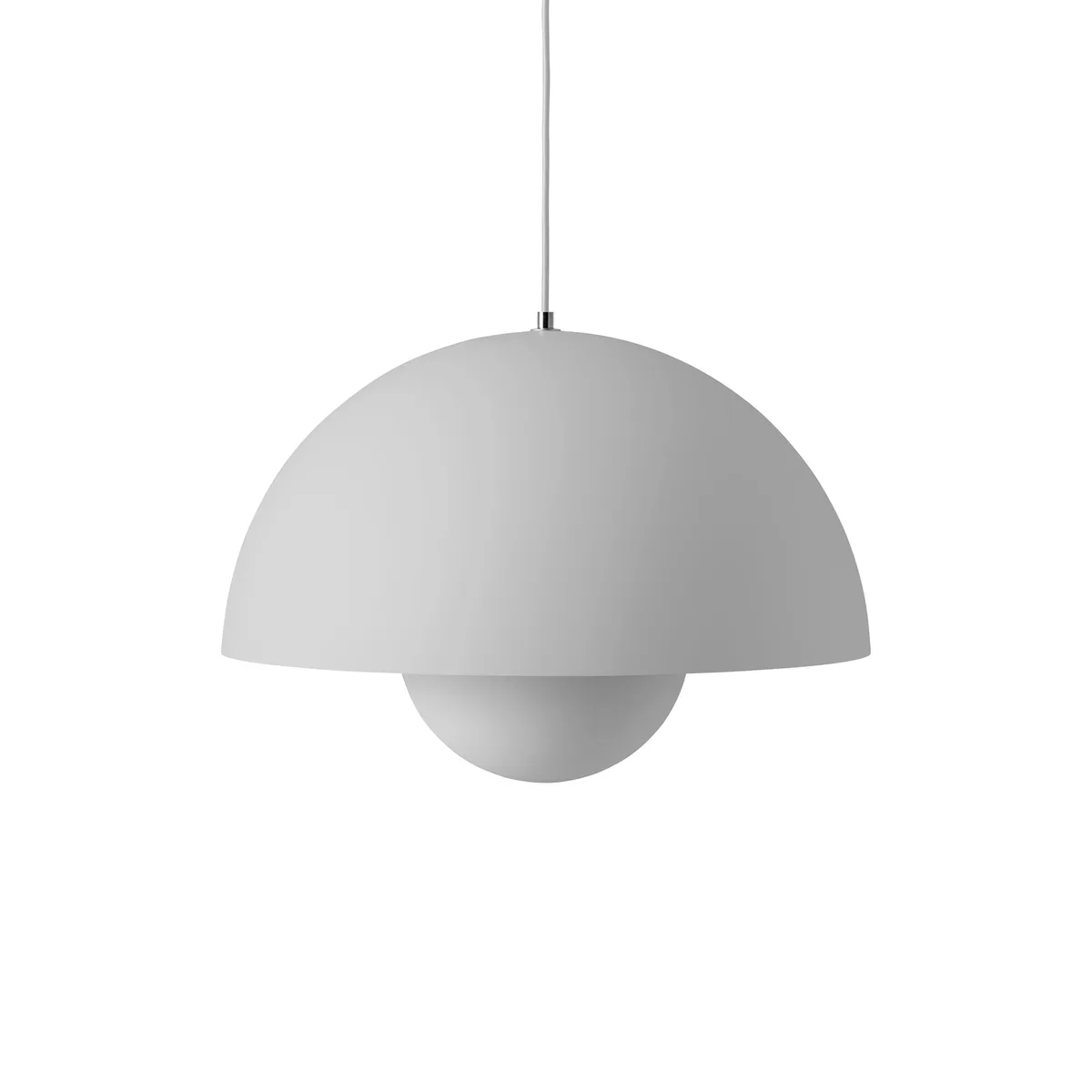 Pendelleuchte FlowerPot - Grau - lackiertes Aluminium - Designer Verner Panton von &Tradition – Produktfoto