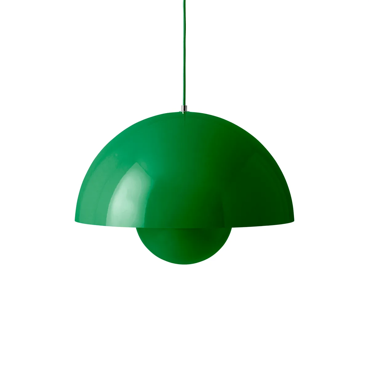 Pendelleuchte FlowerPot - Grün - lackiertes Aluminium - Designer Verner Panton de &Tradition – photo du produit