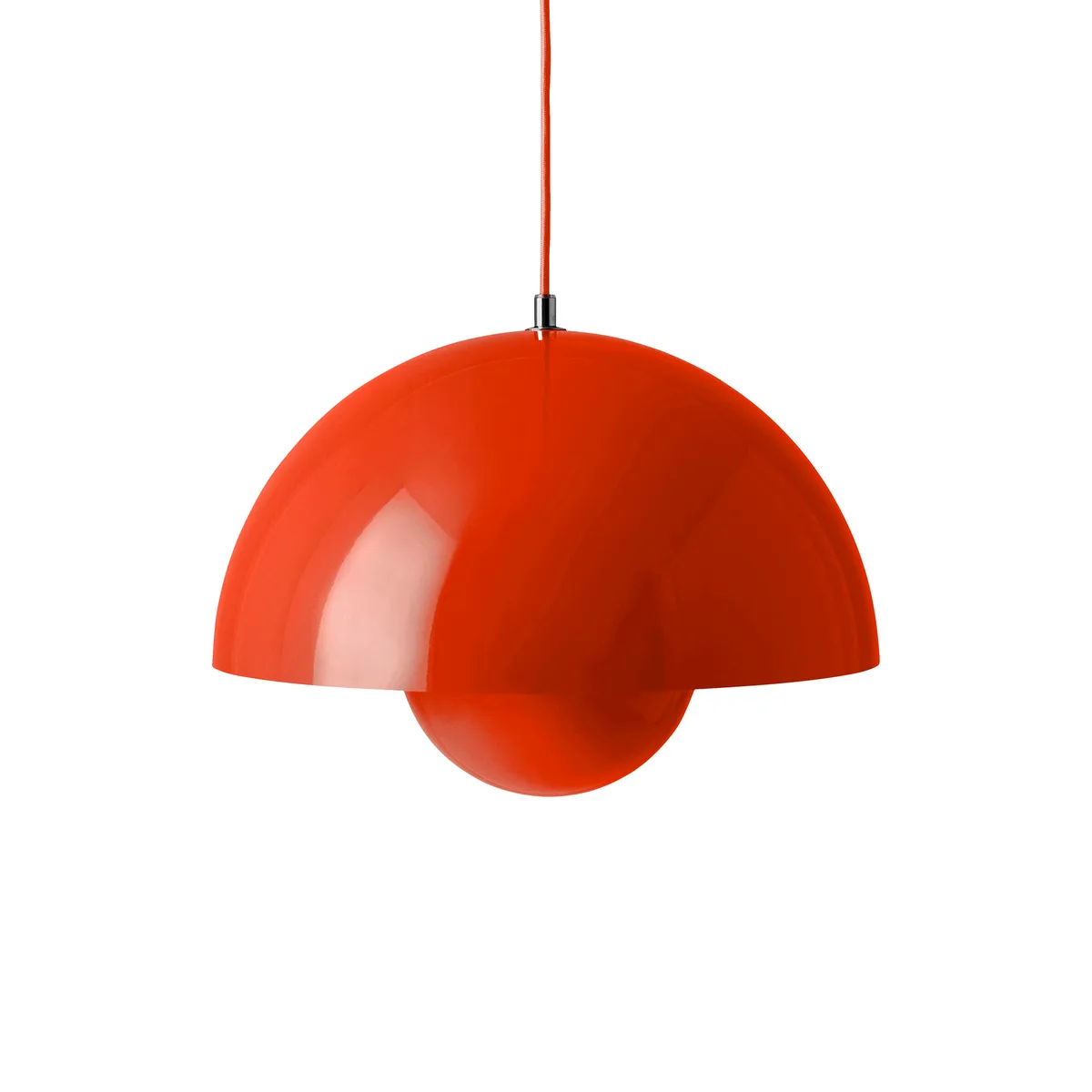 Pendelleuchte FlowerPot - Orange - lackierter Stahl - Designer Verner Panton de &Tradition – photo du produit
