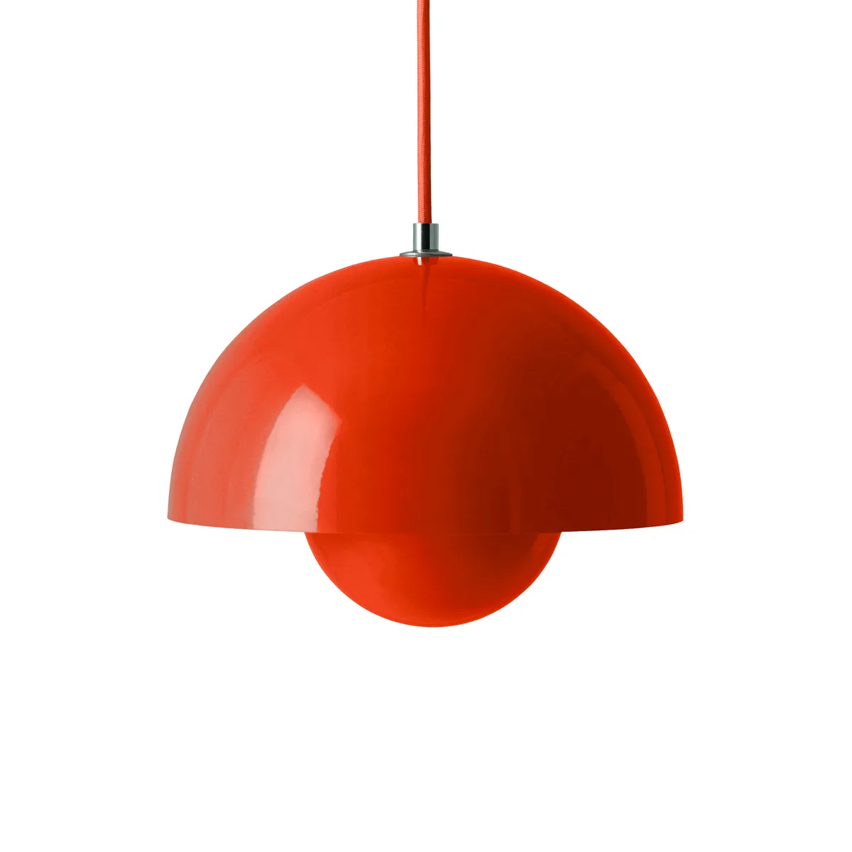 Pendelleuchte FlowerPot - Orange - lackierter Stahl - Designer Verner Panton de &Tradition – photo du produit