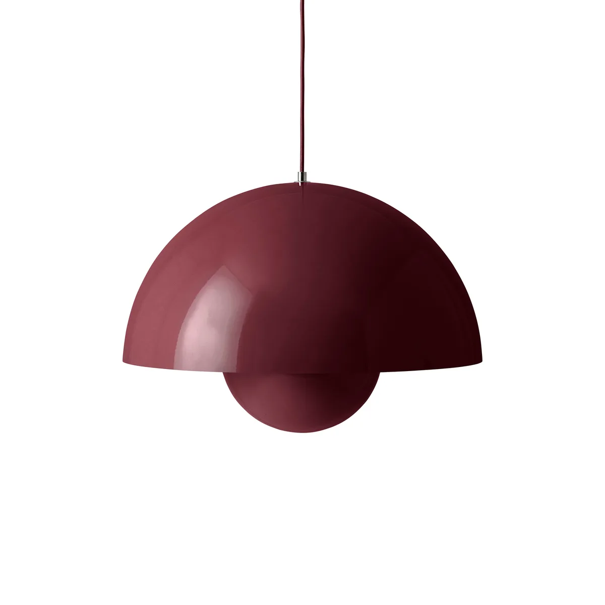 Pendelleuchte FlowerPot - Violett - lackiertes Aluminium - Designer Verner Panton från &Tradition – produktbild