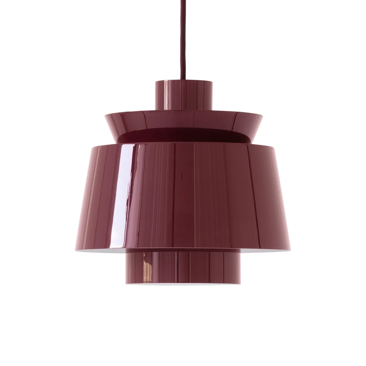 Pendelleuchte Utzon - Rot - lackiertes Metall - Designer Jorn Utzon von &Tradition – Produktfoto