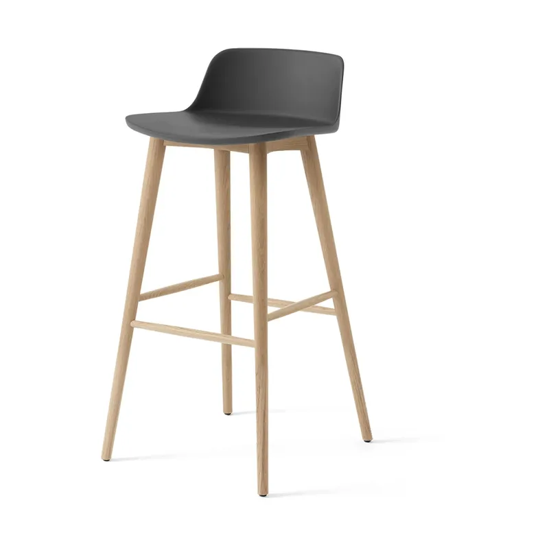 Rely HW123 Barhocker Stone grey-lackierte Eiche, 75 cm von &Tradition – Produktfoto