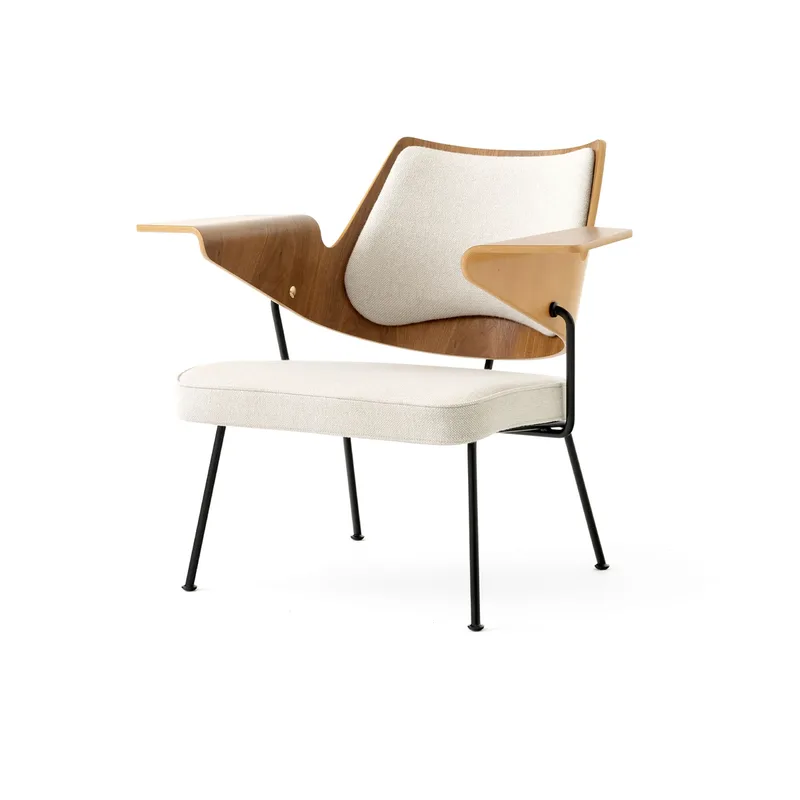 RFH RD8 Lounge-Stuhl Walnut-Beech-Offwhite by &Tradition – product photo