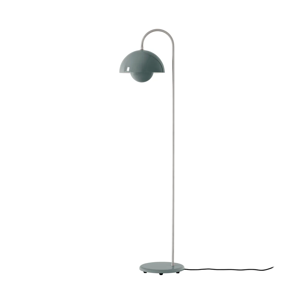 Stehleuchte FlowerPot - Grau - Stahl - Designer Verner Panton von &Tradition – Produktfoto