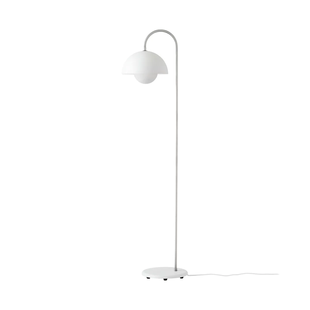 Stehleuchte FlowerPot - Weiß - Stahl - Designer Verner Panton von &Tradition – Produktfoto