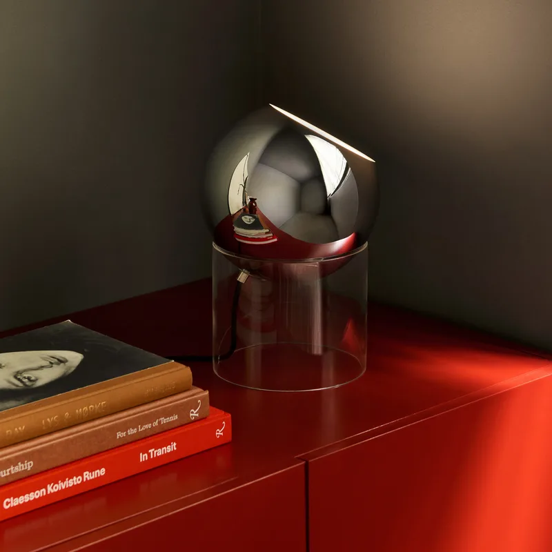 Topan VP13 tafellamp chroomkleurig E27 - &Tradition - Woonkamer - Designer - Aluminium - 1 lamp von &Tradition – Produktfoto