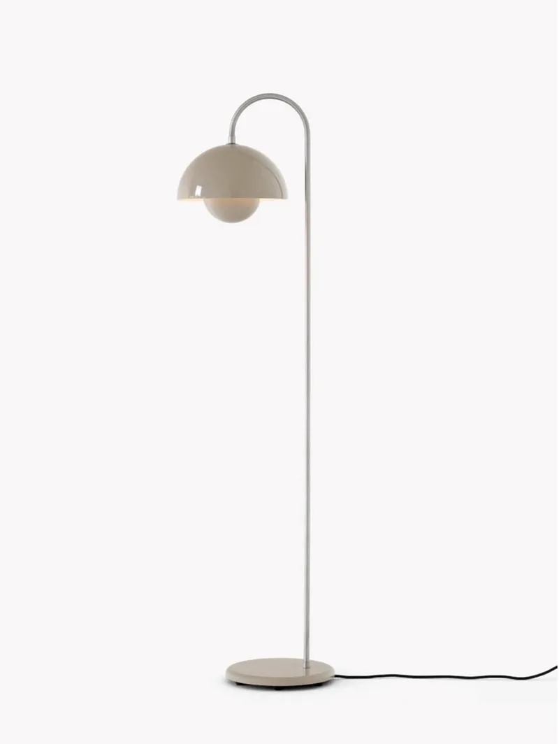 Verner Panton Flowerpot VP12 vloerlamp grey beige de &Tradition en Grijs – photo du produit