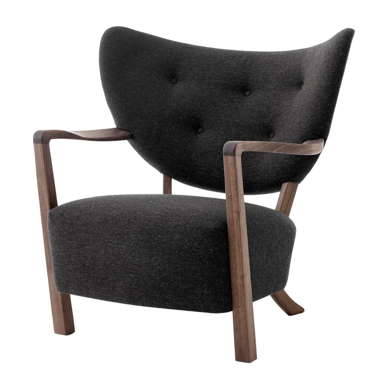 Wulff Lounge Chair ATD2 Fauteuil Walnussholz geölt-Hallingdal by &Tradition – product photo