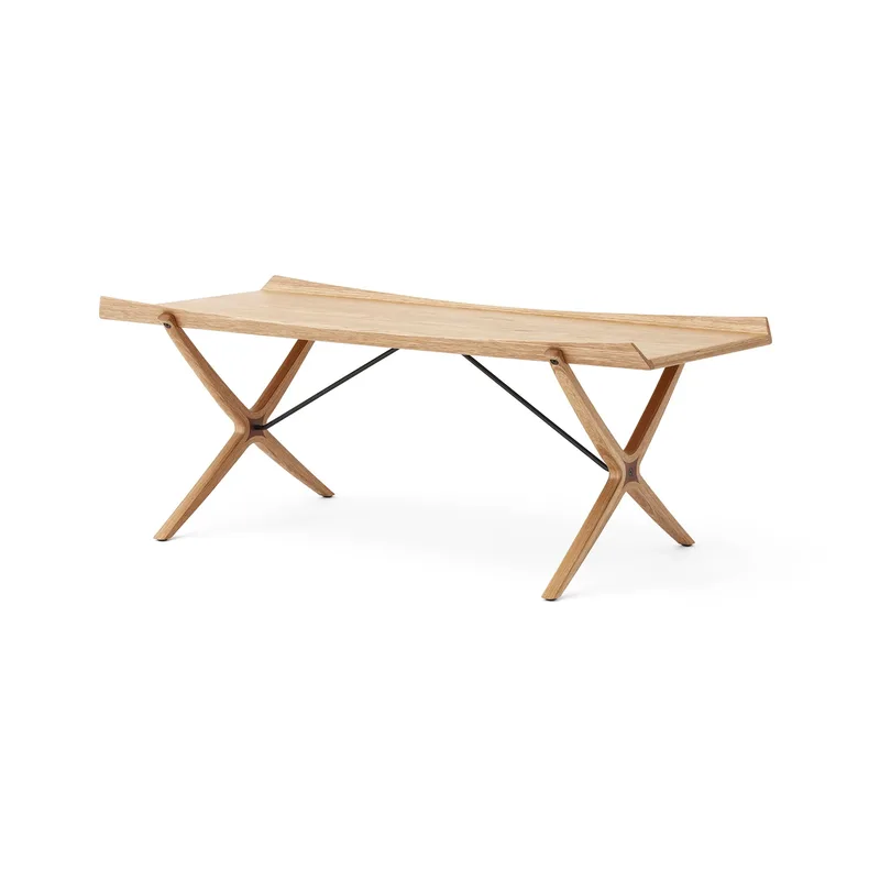X HM13 Couchtisch 61x120 cm Lacquered oak-walnut inserts by &Tradition – product photo