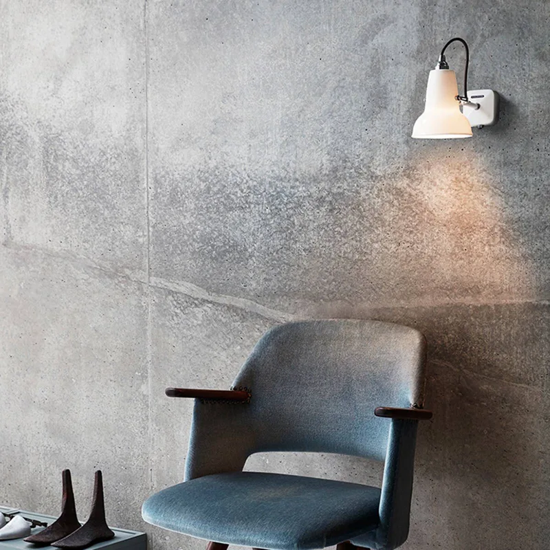 Original 1227 Mini wandlamp met schakelaar, wit van Anglepoise in Natuurwit, chroom – productfoto