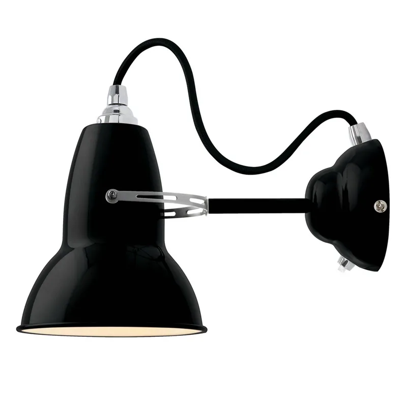 Original 1227 wandlamp zwart van Anglepoise in Matzwart – productfoto