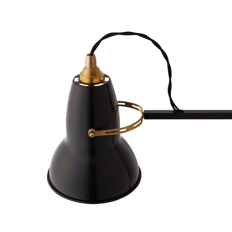 Origineel 1227 wandlamp zwart messing stekker - Anglepoise Original 1227 - Werkkamer / Kantoor - Designer - Metaal - 1 lamp by Anglepoise – product photo