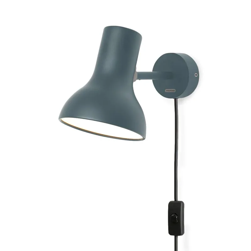 Type 75 Mini Wand Stecker, leigrijs van Anglepoise in Grijs – productfoto