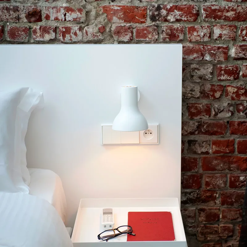 Type 75 Mini wandlamp, alpine wit, schakelaar - Anglepoise - Slaapkamer - Designer - Aluminium - 1 lamp by Anglepoise – product photo