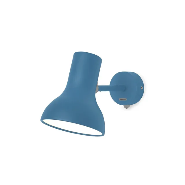 Type 75 Mini wandlamp met schakelaar, blauw