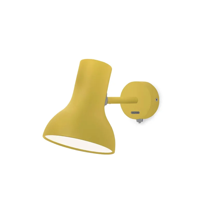 Type 75 Mini wandlamp met schakelaar, okergeel van Anglepoise in Geel mat – productfoto