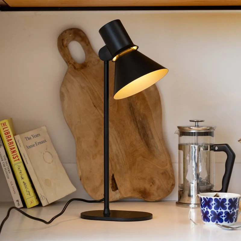 Type 80 T1 Tischlampe schwarz matt 48cm, Metall van Anglepoise – productfoto