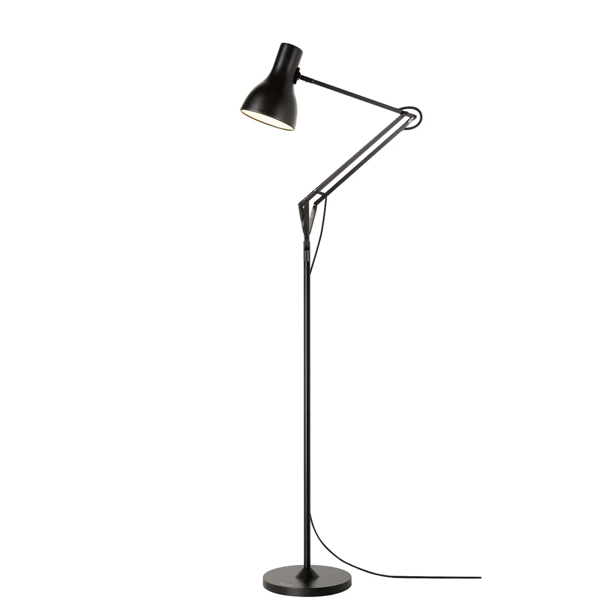Verstellbare Lesestehleuchte Type 75 - Schwarz - Aluminium - Designer Paul Smith by Anglepoise – product photo