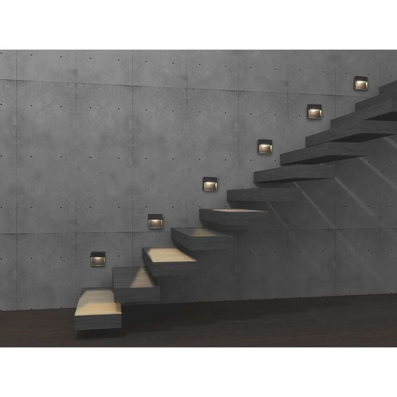Arca Step Buiten Wandlamp Zwart van Antidark – productfoto