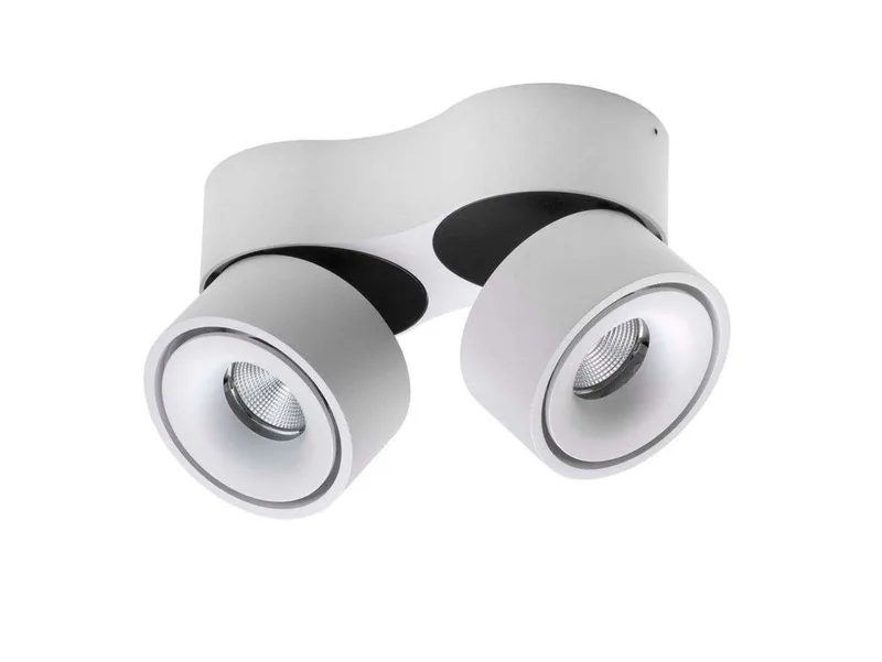 Easy Double W2100 LED plafondlamp, wit, 2-lamps van Antidark – productfoto