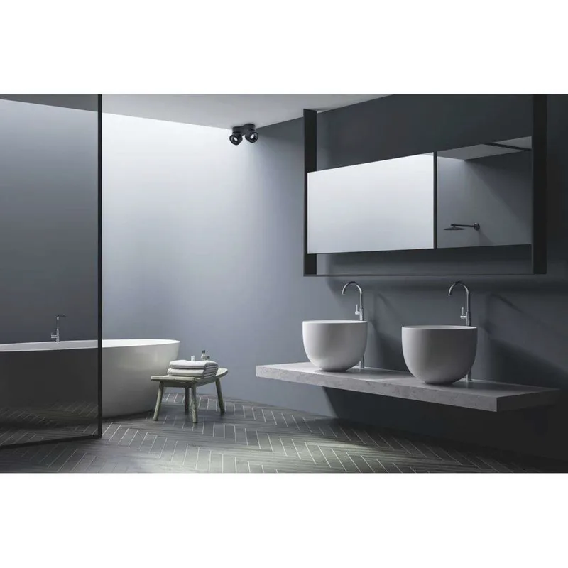 Easy Quattro W4100 LED plafondlamp wit met kabelopening fra Antidark – produktbillede