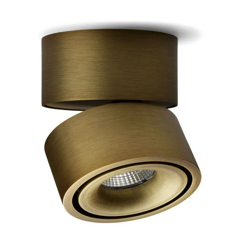 Easy W100 LED Opbouwspot Brushed Brass fra Antidark – produktbillede