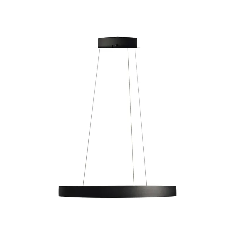 Gloria LED hanglamp, Ø 60 cm, metaal, zwart von Antidark – Produktfoto