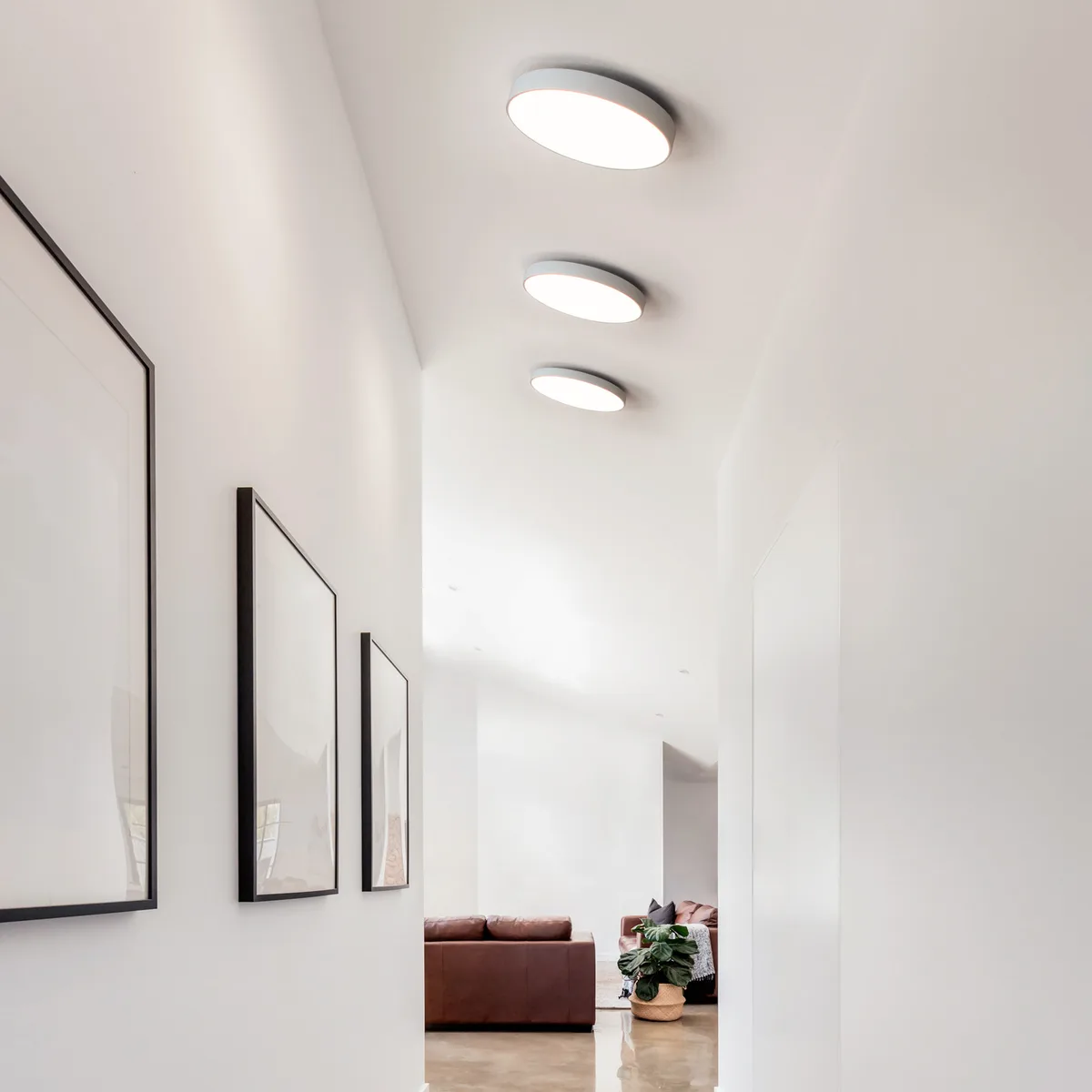 Luna C450 LED plafondlamp, wit, Ø 45 cm, CCT von Antidark – Produktfoto