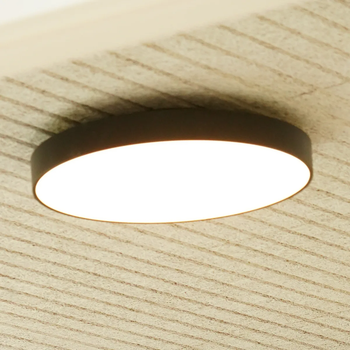 Luna C450 LED plafondlamp, zwart, Ø 45 cm CCT von Antidark – Produktfoto