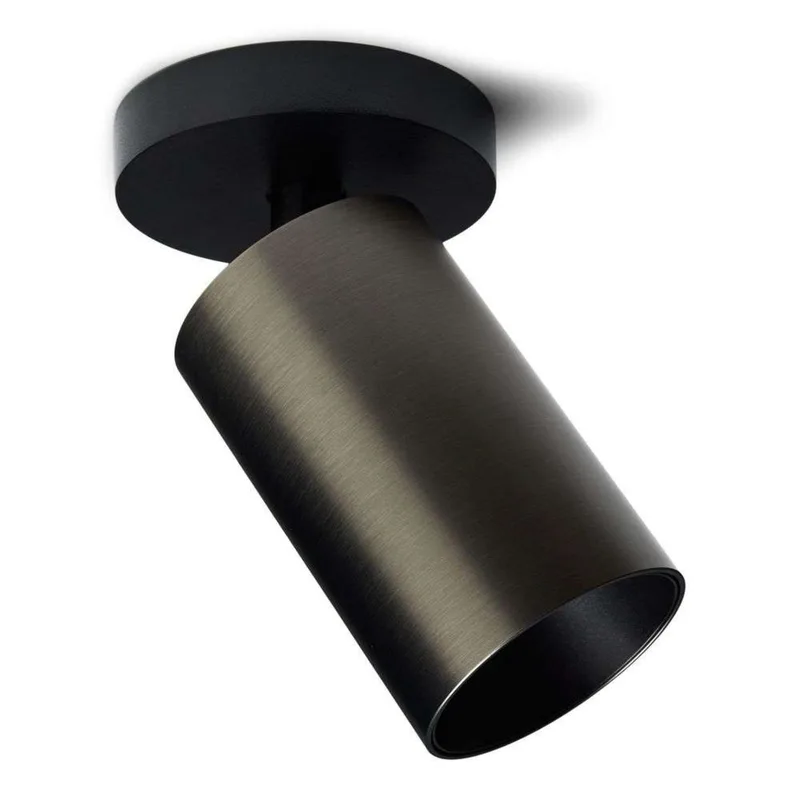 SpotOn Circle1 plafond-/wandlamp, grijs/zwart från Antidark – produktbild