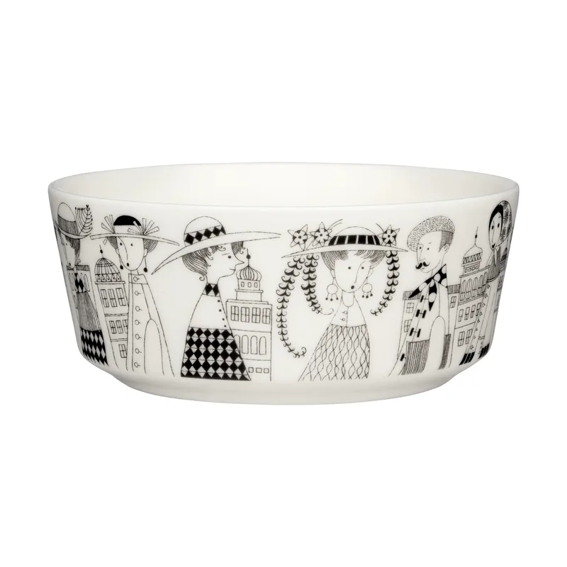 Emilia Schale Ø15,5 cm Schwarz-weiß by Arabia – product photo