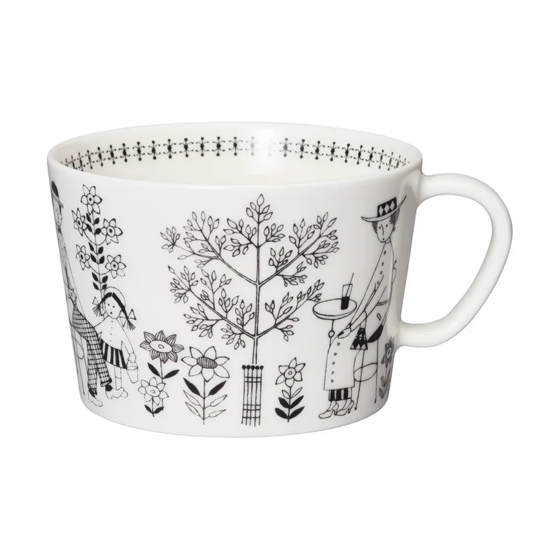 Emilia Tasse 40 cl Schwarz-weiß by Arabia – product photo