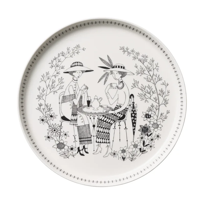 Emilia Teller Ø24cm Schwarz-weiß von Arabia – Produktfoto