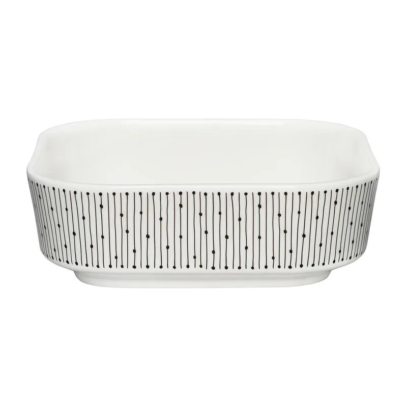 Mainio Sarastus Ofenform 0,7 l Schwarz-weiß by Arabia – product photo